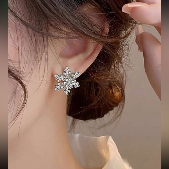 3 for $30 silver plated cubic zirconia stud earrings - Picture 4 of 6